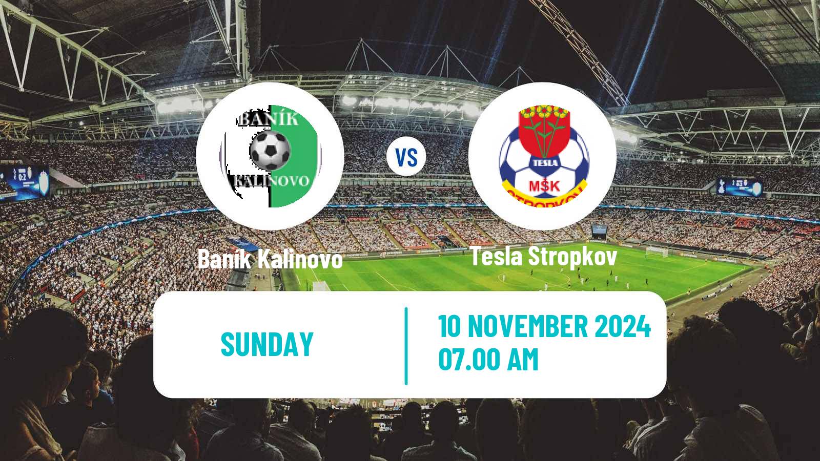 Soccer Slovak 3 Liga East Baník Kalinovo - Tesla Stropkov