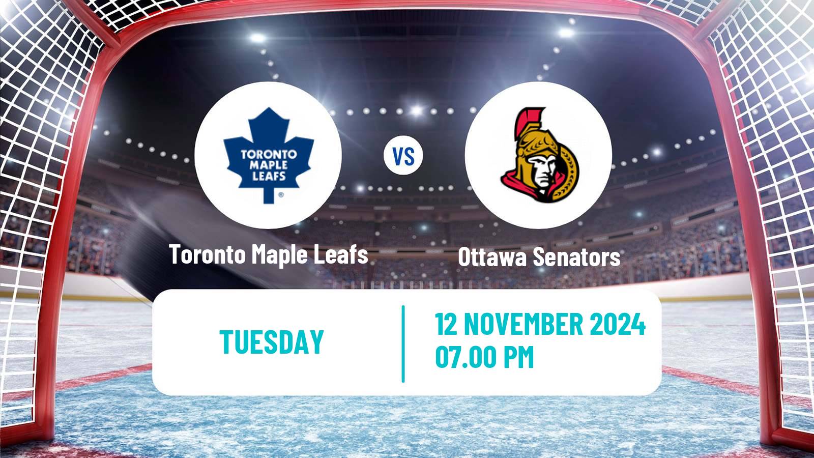 Hockey NHL Toronto Maple Leafs - Ottawa Senators