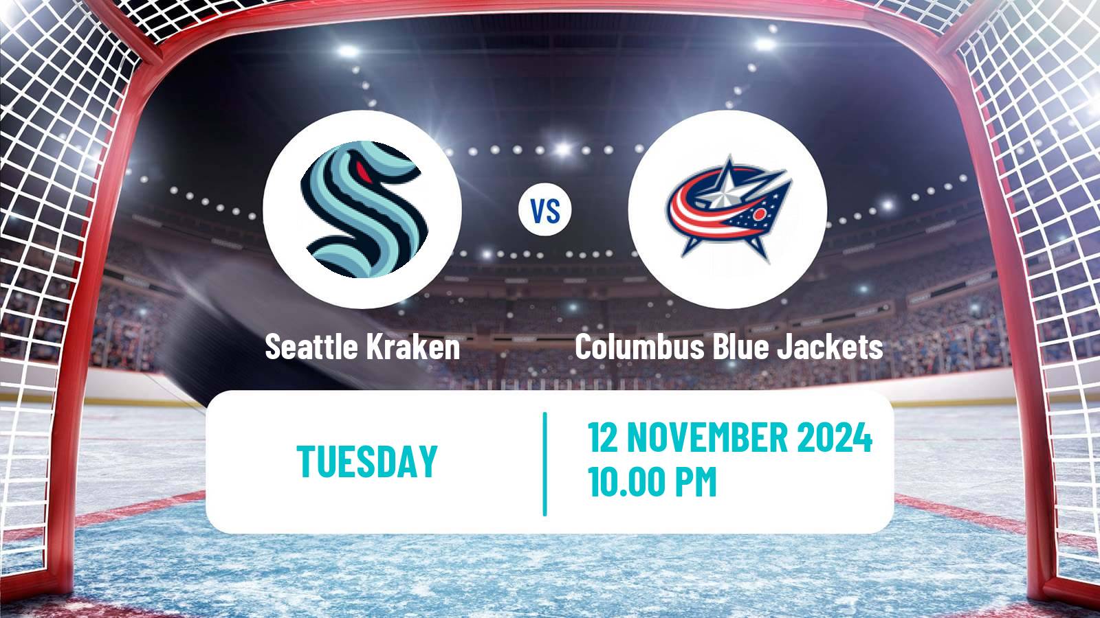 Hockey NHL Seattle Kraken - Columbus Blue Jackets