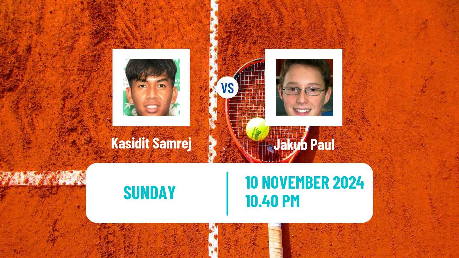 Tennis Kobe Challenger Men Kasidit Samrej - Jakub Paul