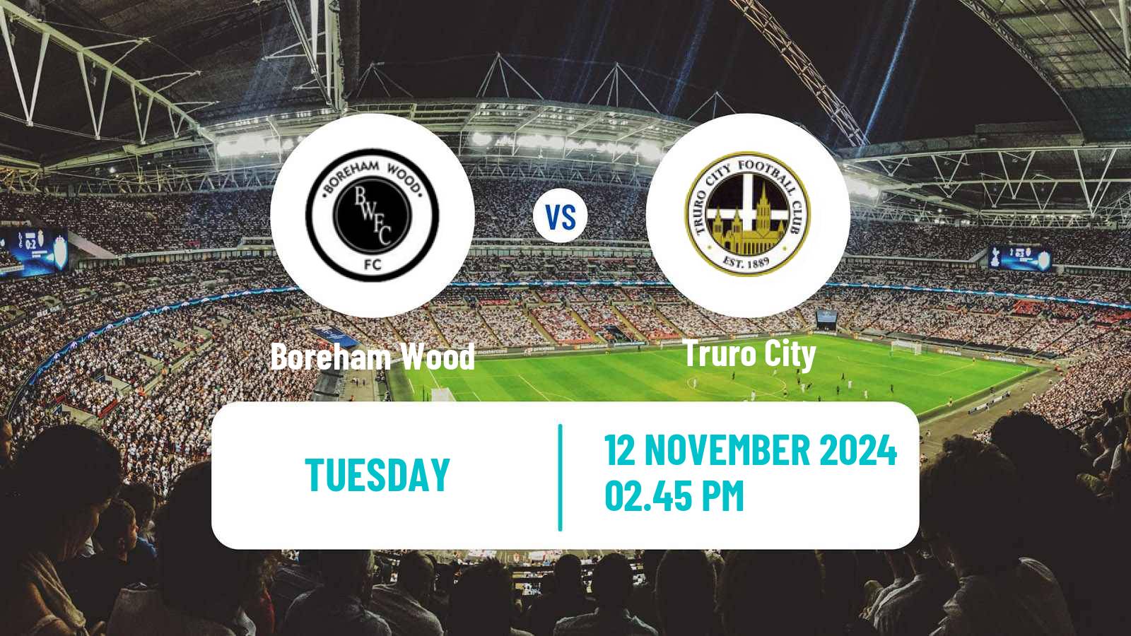 Soccer English National League South Boreham Wood - Truro City