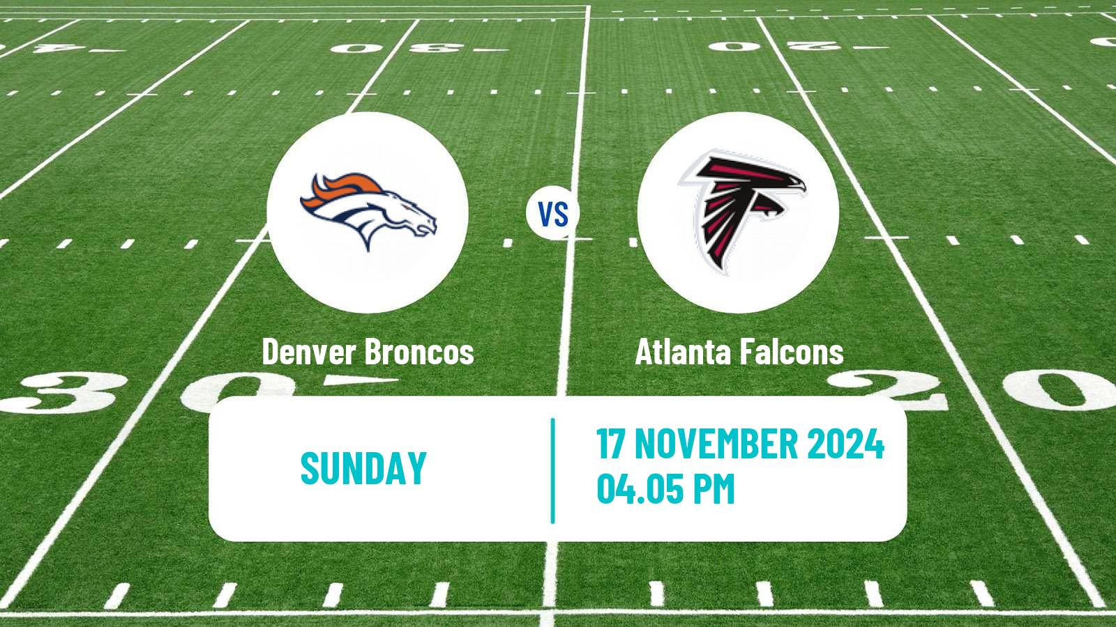 American football NFL Denver Broncos - Atlanta Falcons