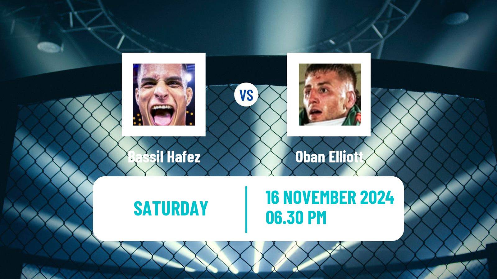 MMA Welterweight UFC Men Bassil Hafez - Oban Elliott