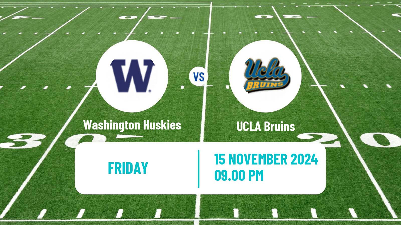 American football NCAA College Football Washington Huskies - UCLA Bruins