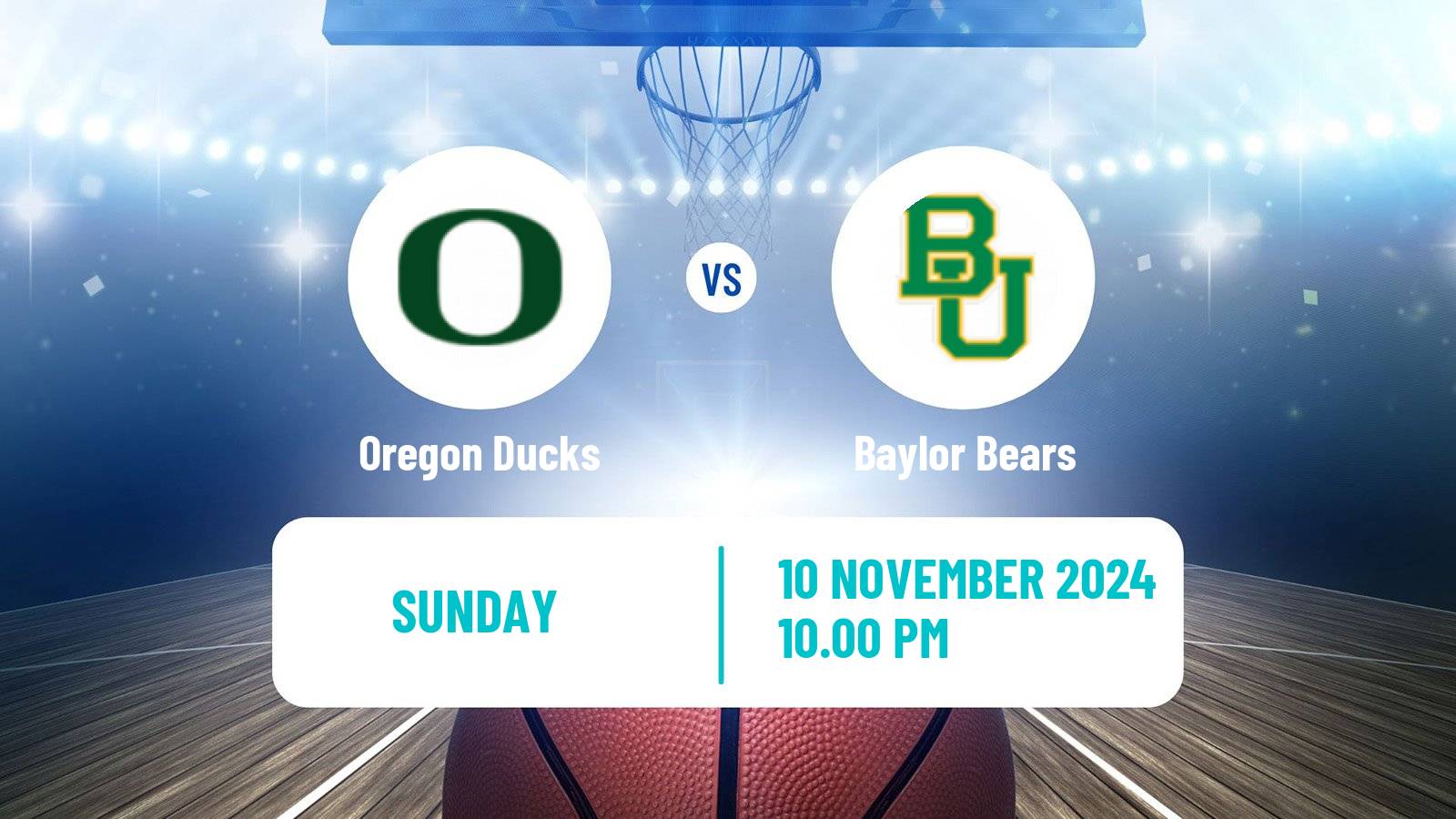 Basketball NCAA College Basketball Women Oregon Ducks - Baylor Bears