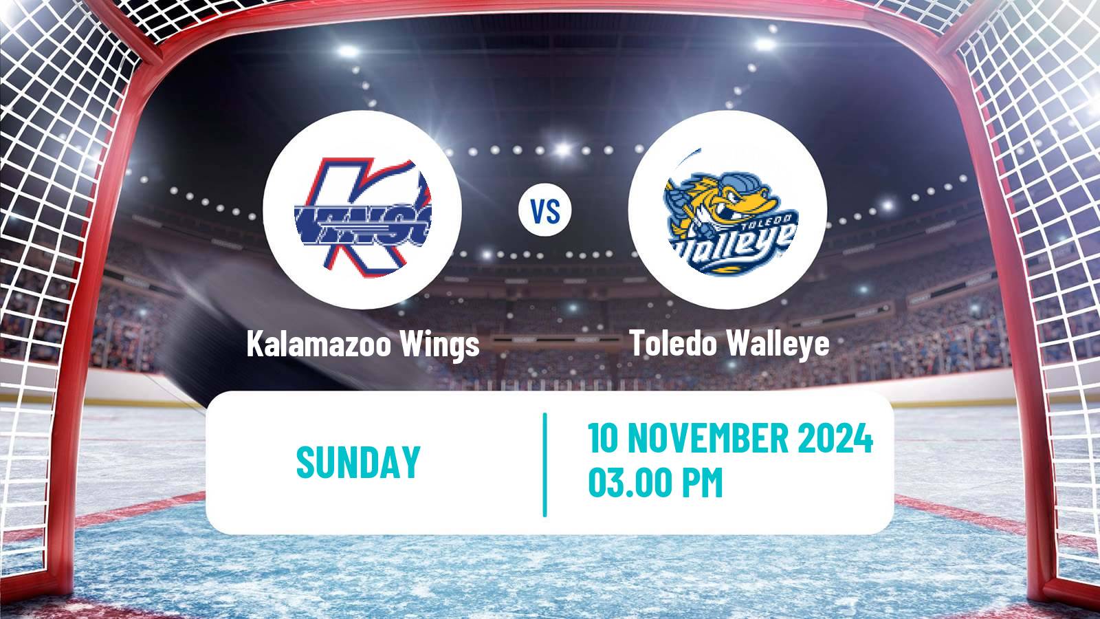 Hockey ECHL Kalamazoo Wings - Toledo Walleye