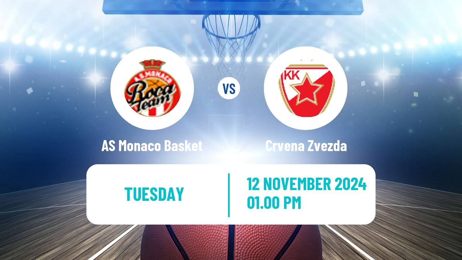 Basketball Euroleague AS Monaco Basket - Crvena Zvezda