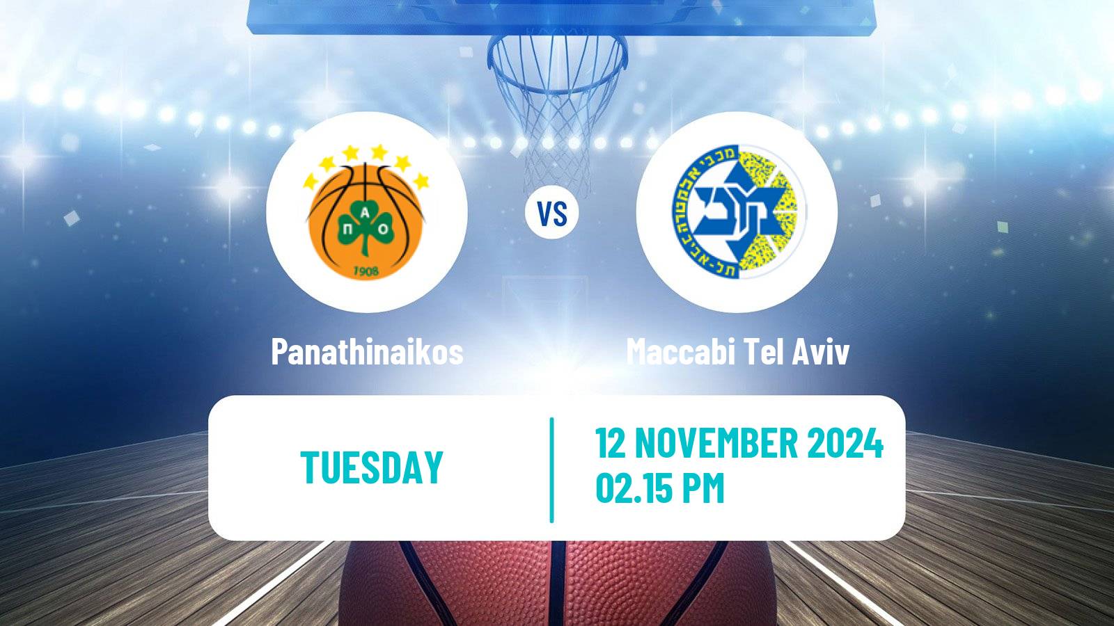 Basketball Euroleague Panathinaikos - Maccabi Tel Aviv