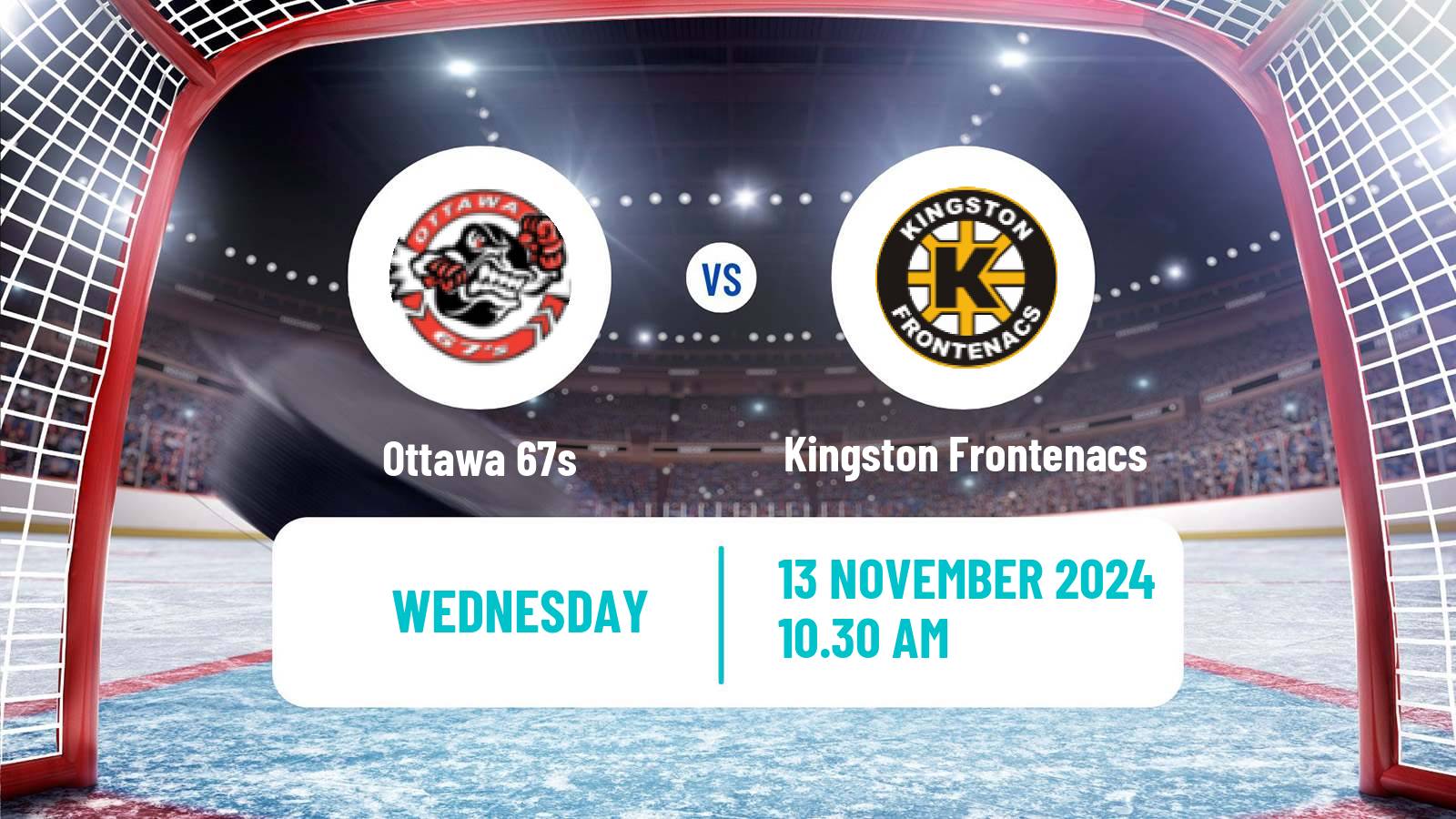 Hockey OHL Ottawa 67s - Kingston Frontenacs