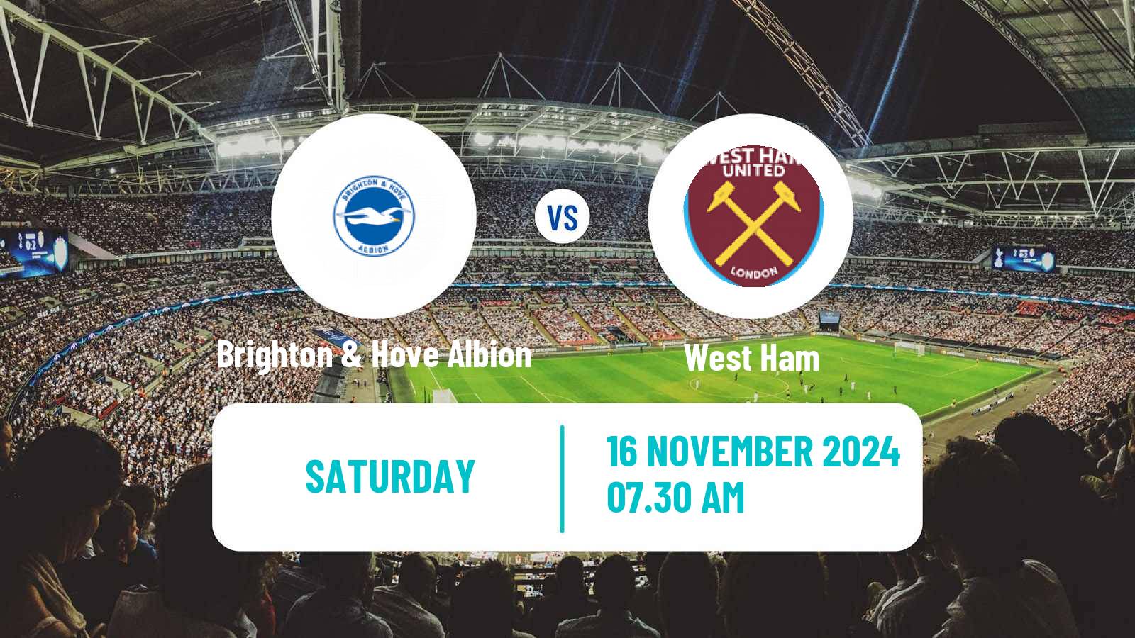 Soccer English WSL Brighton & Hove Albion - West Ham