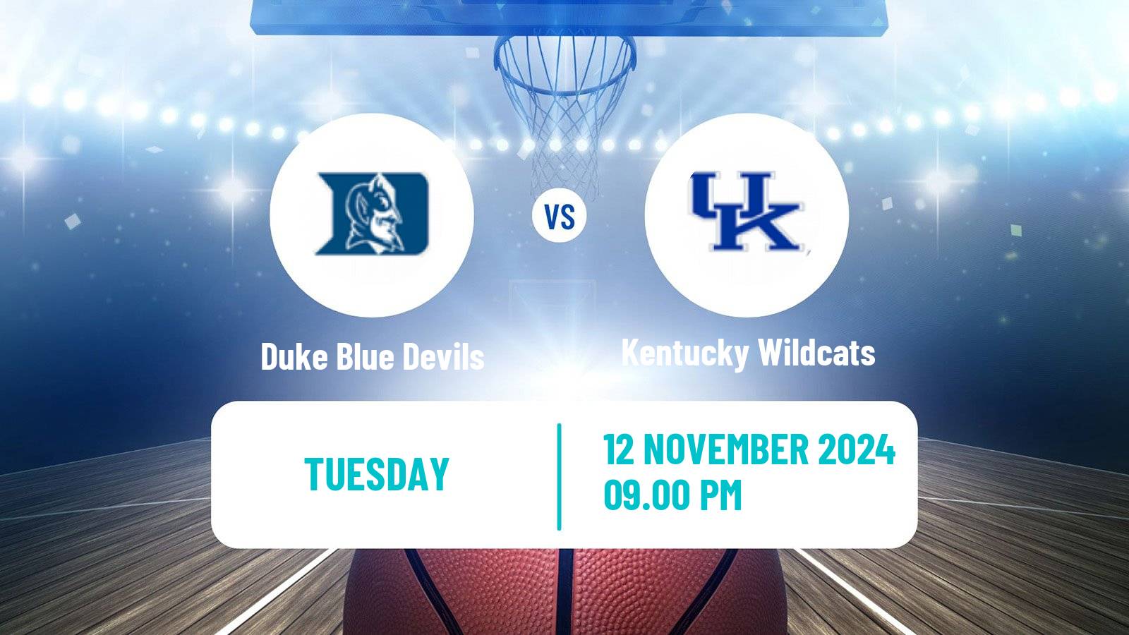 Basketball NCAA College Basketball Duke Blue Devils - Kentucky Wildcats