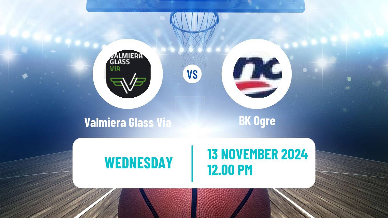 Basketball Estonian–Latvian Basketball League Valmiera Glass Via - Ogre