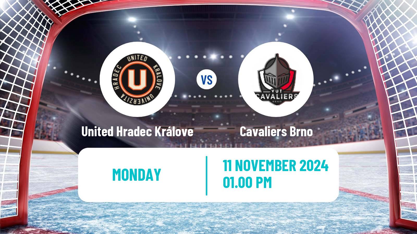 Hockey Czech ULLH United Hradec Králove - Cavaliers Brno