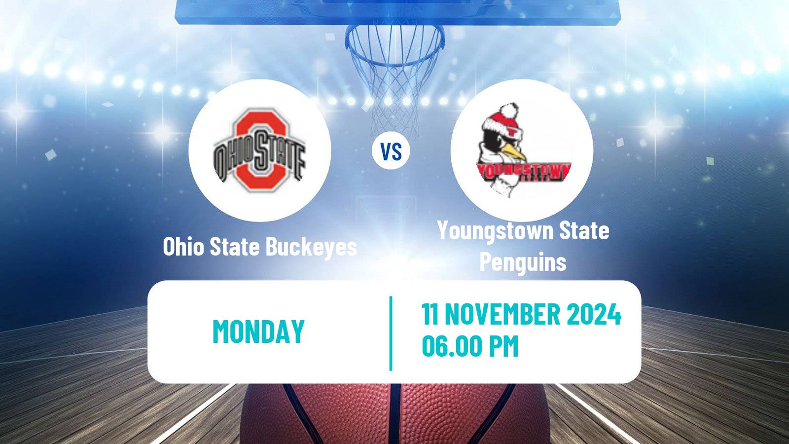 Basketball NCAA College Basketball Ohio State Buckeyes - Youngstown State Penguins