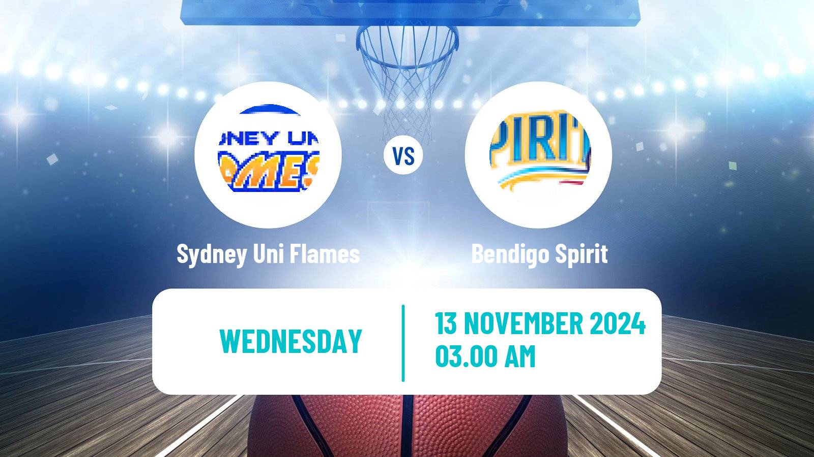 Basketball Australian WNBL Sydney Uni Flames - Bendigo Spirit