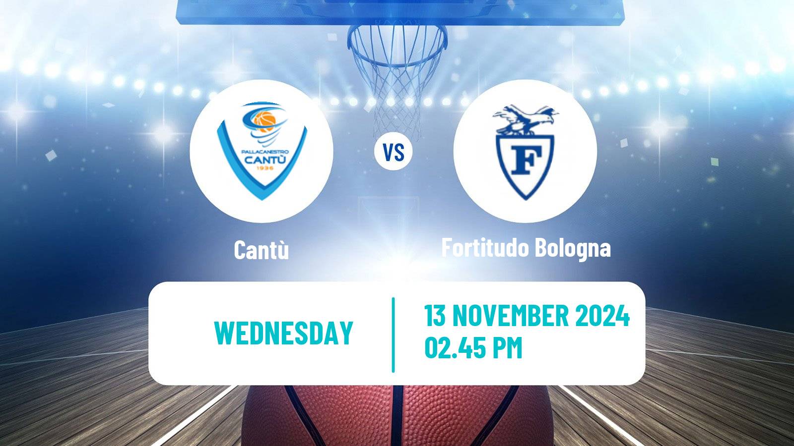 Basketball Italian Serie A2 Basketball Cantù - Fortitudo Bologna