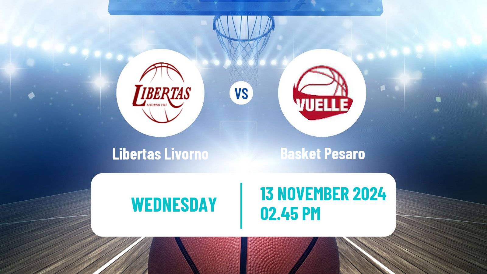 Basketball Italian Serie A2 Basketball Libertas Livorno - Basket Pesaro