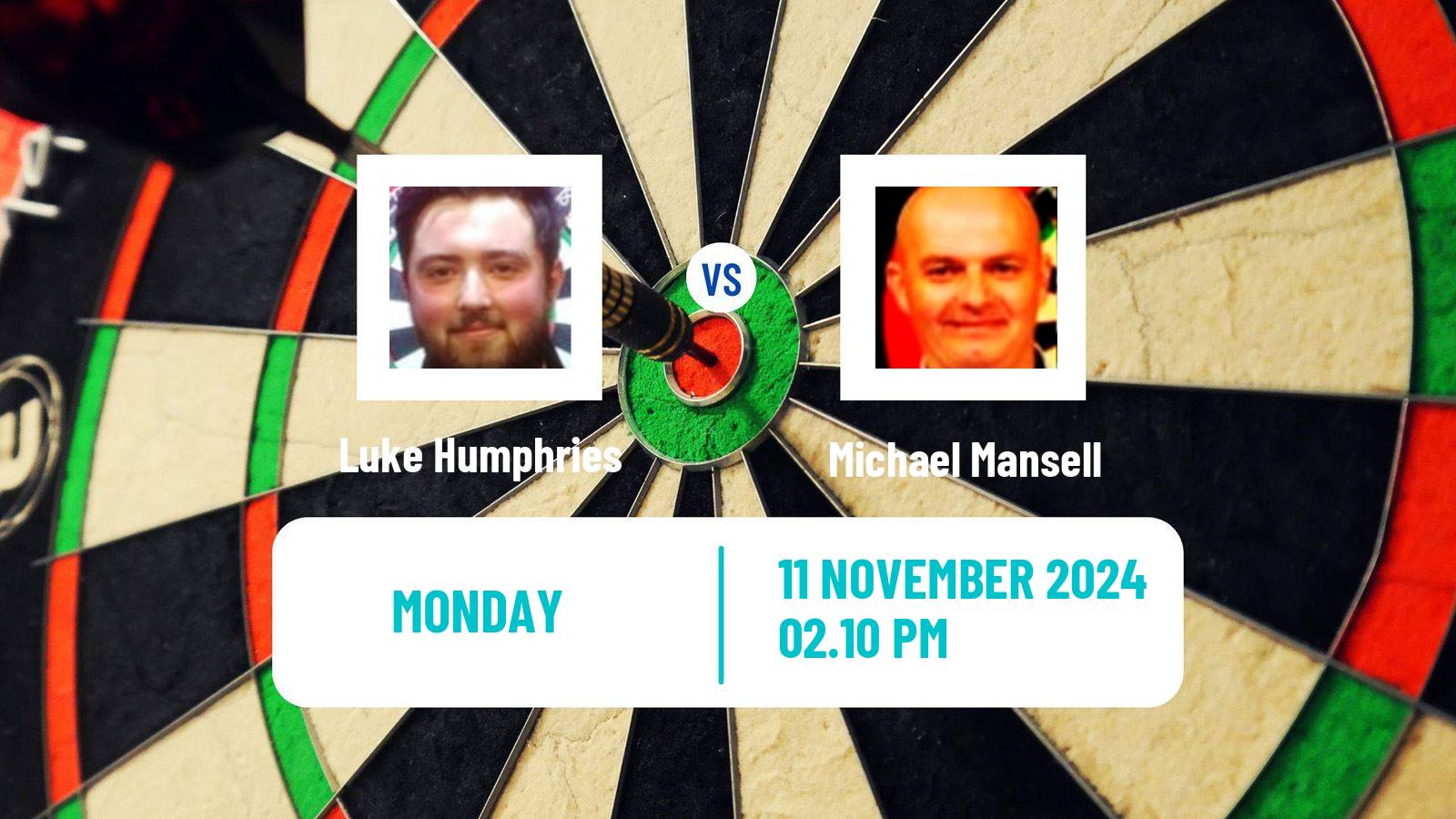 Darts Grand Slam Luke Humphries - Michael Mansell