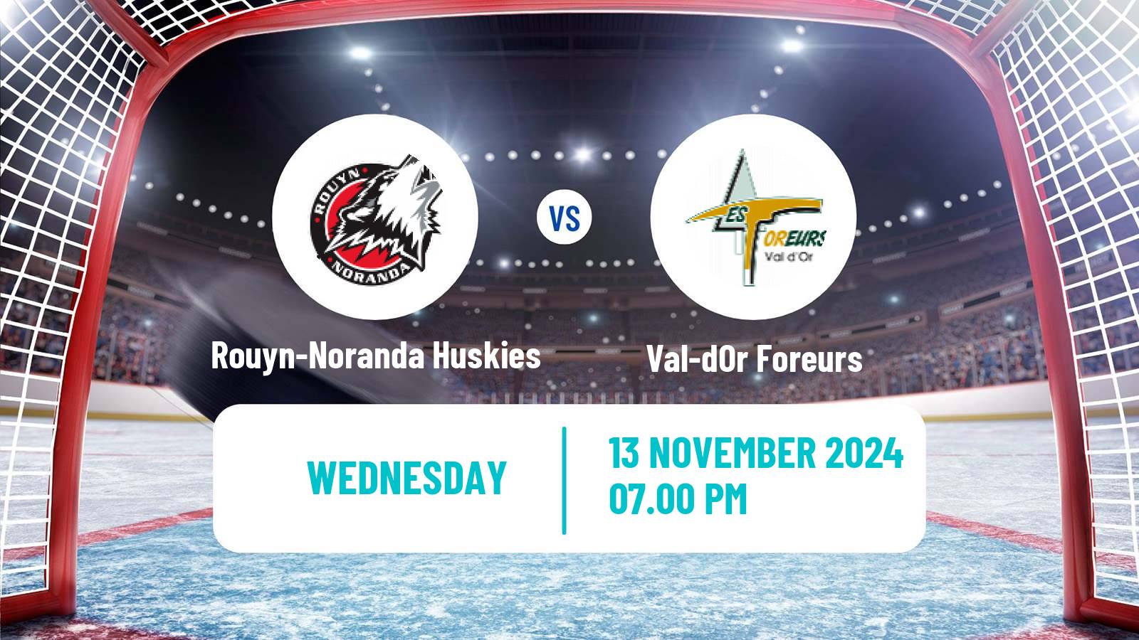 Hockey QMJHL Rouyn-Noranda Huskies - Val-dOr Foreurs