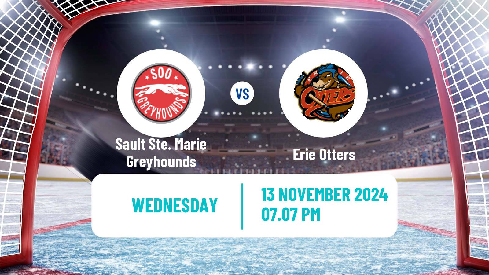 Hockey OHL Sault Ste. Marie Greyhounds - Erie Otters