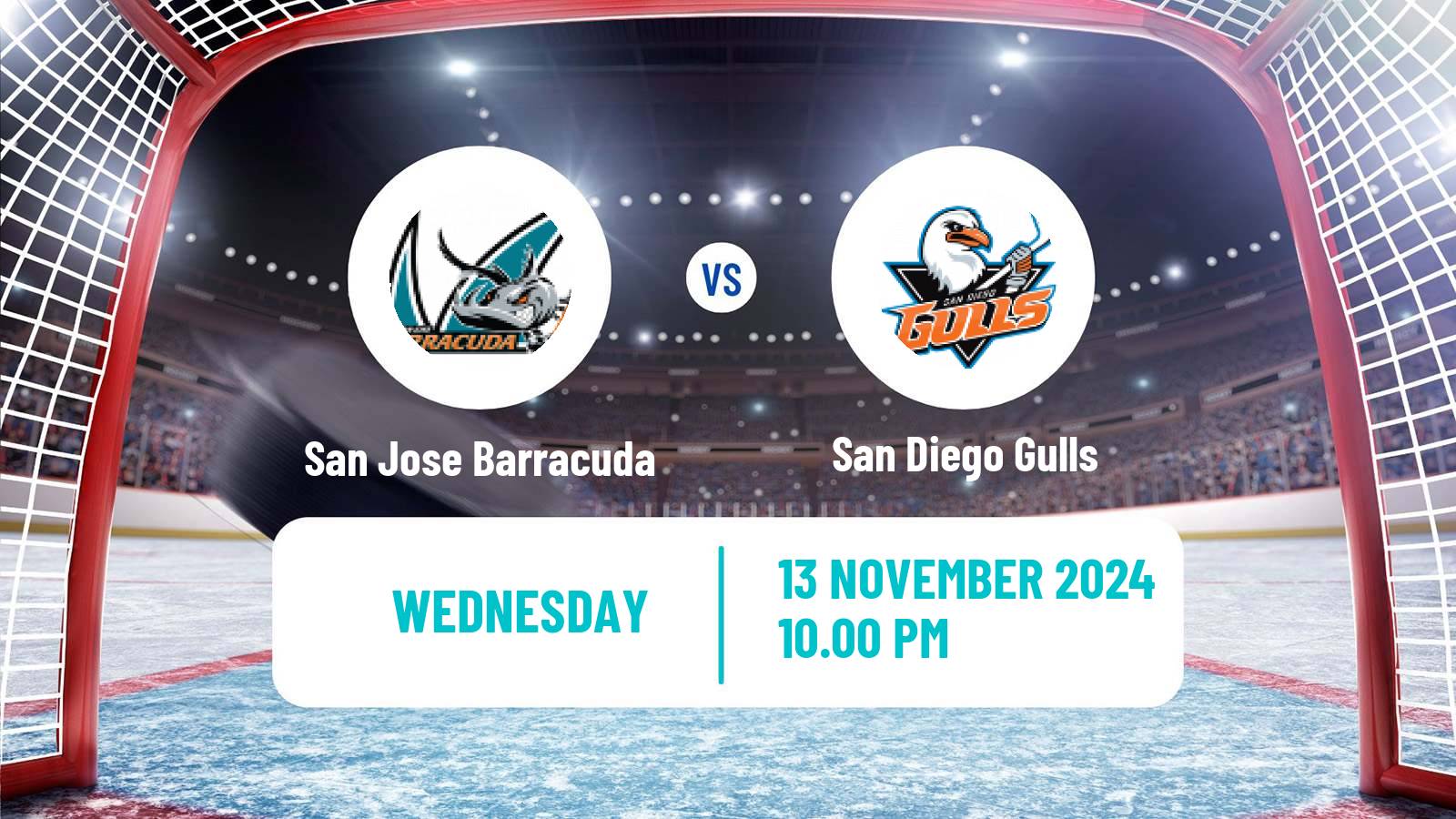 Hockey AHL San Jose Barracuda - San Diego Gulls