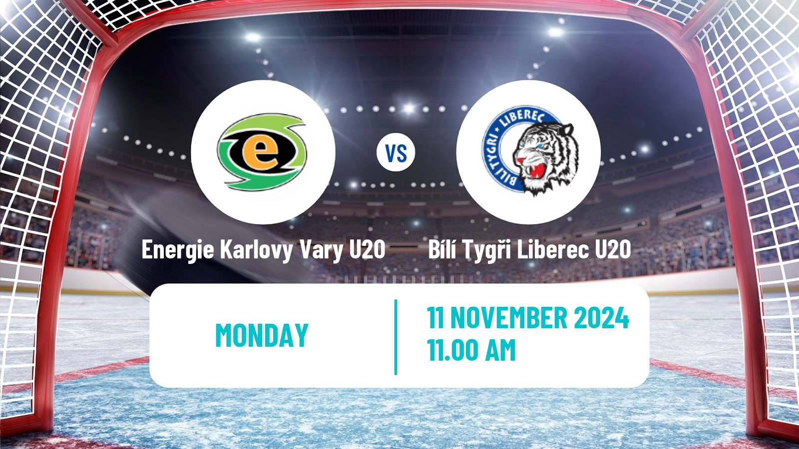 Hockey Czech ELJ Energie Karlovy Vary U20 - Bílí Tygři Liberec U20