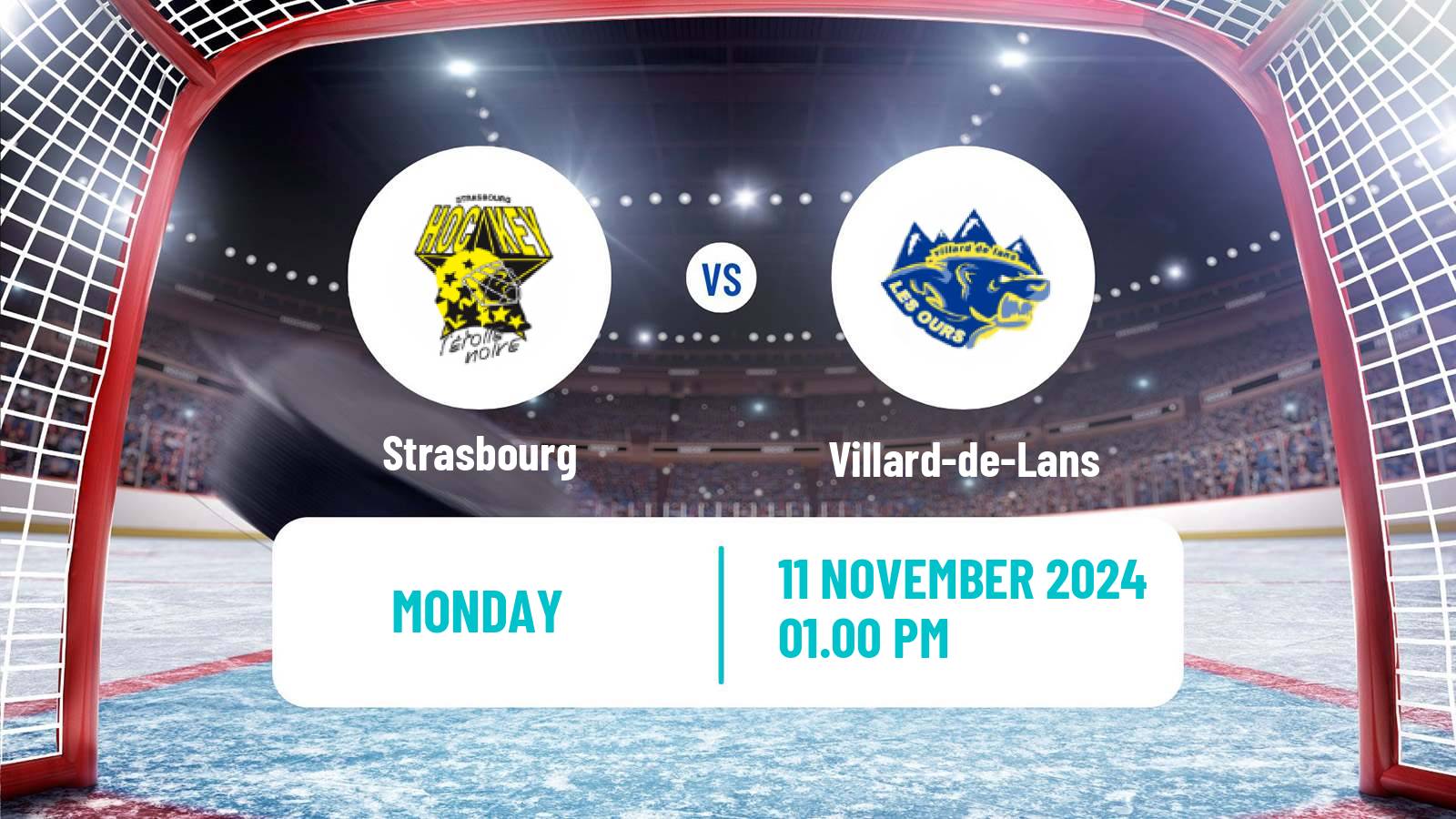 Hockey French D1 Ice Hockey Strasbourg - Villard-de-Lans