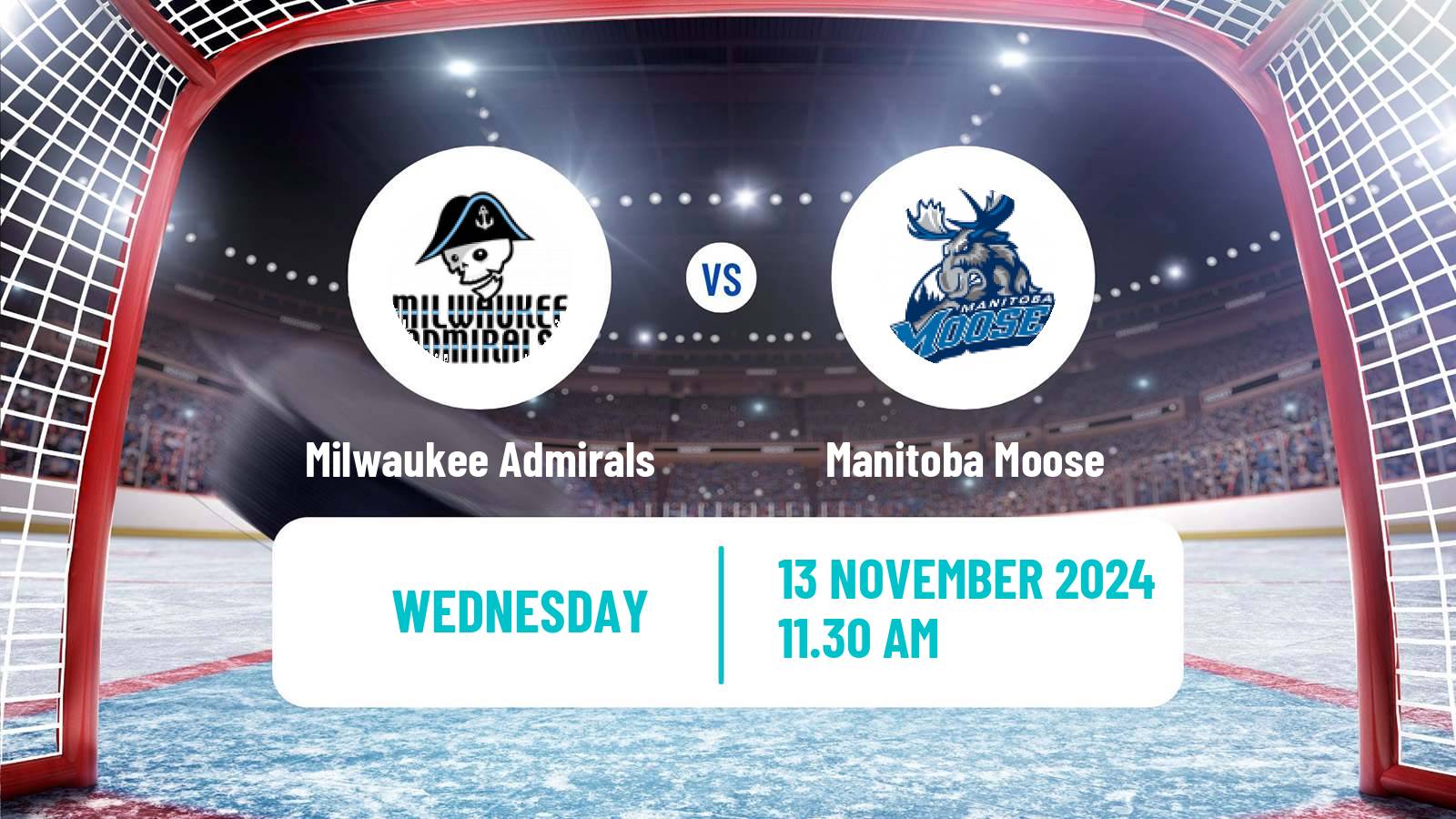 Hockey AHL Milwaukee Admirals - Manitoba Moose