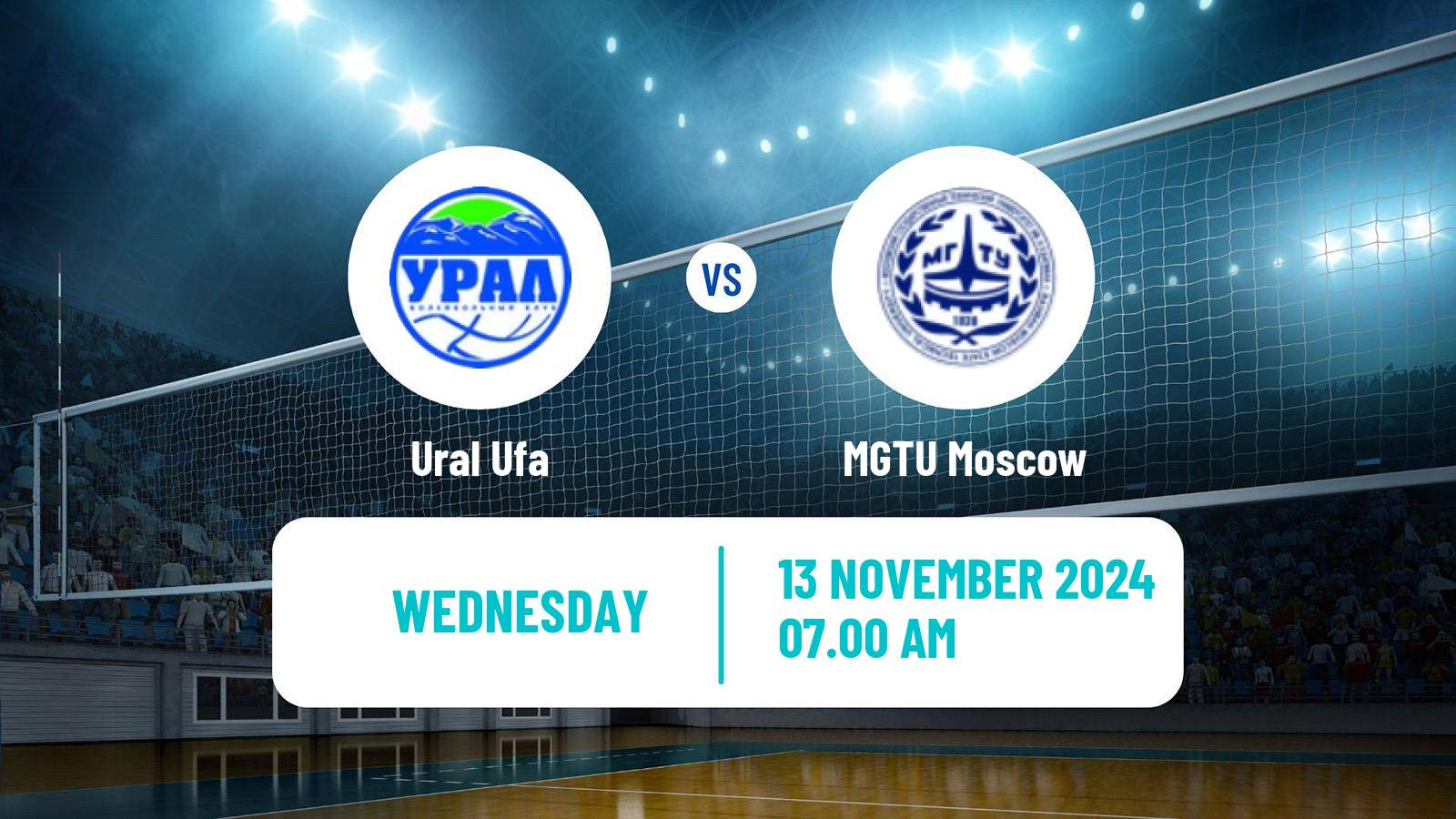 Volleyball Russian Super League Volleyball Ural Ufa - MGTU Moscow