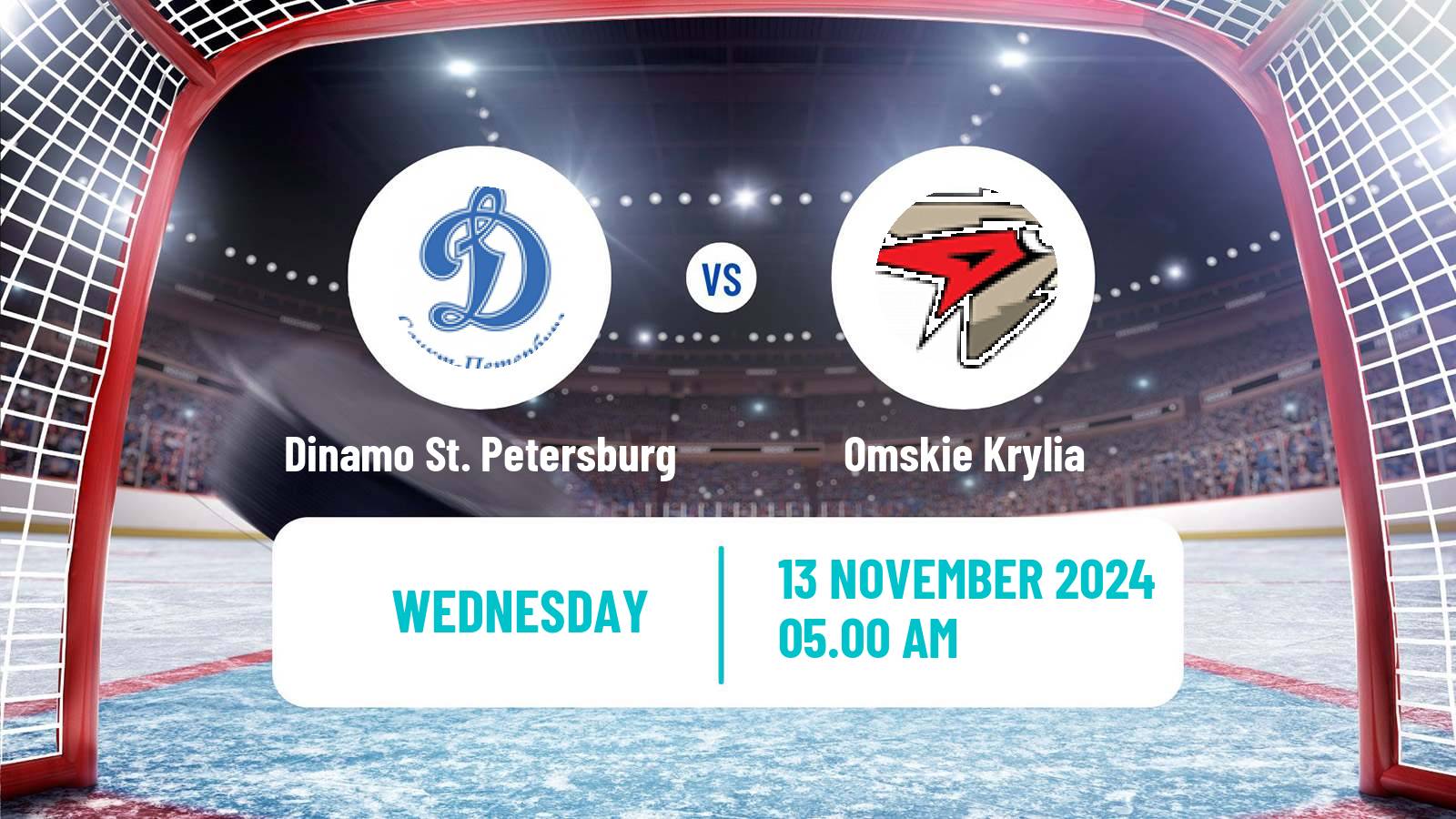 Hockey VHL Dinamo St. Petersburg - Omskie Krylia