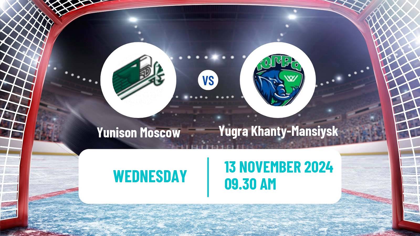 Hockey VHL Yunison Moscow - Yugra Khanty-Mansiysk