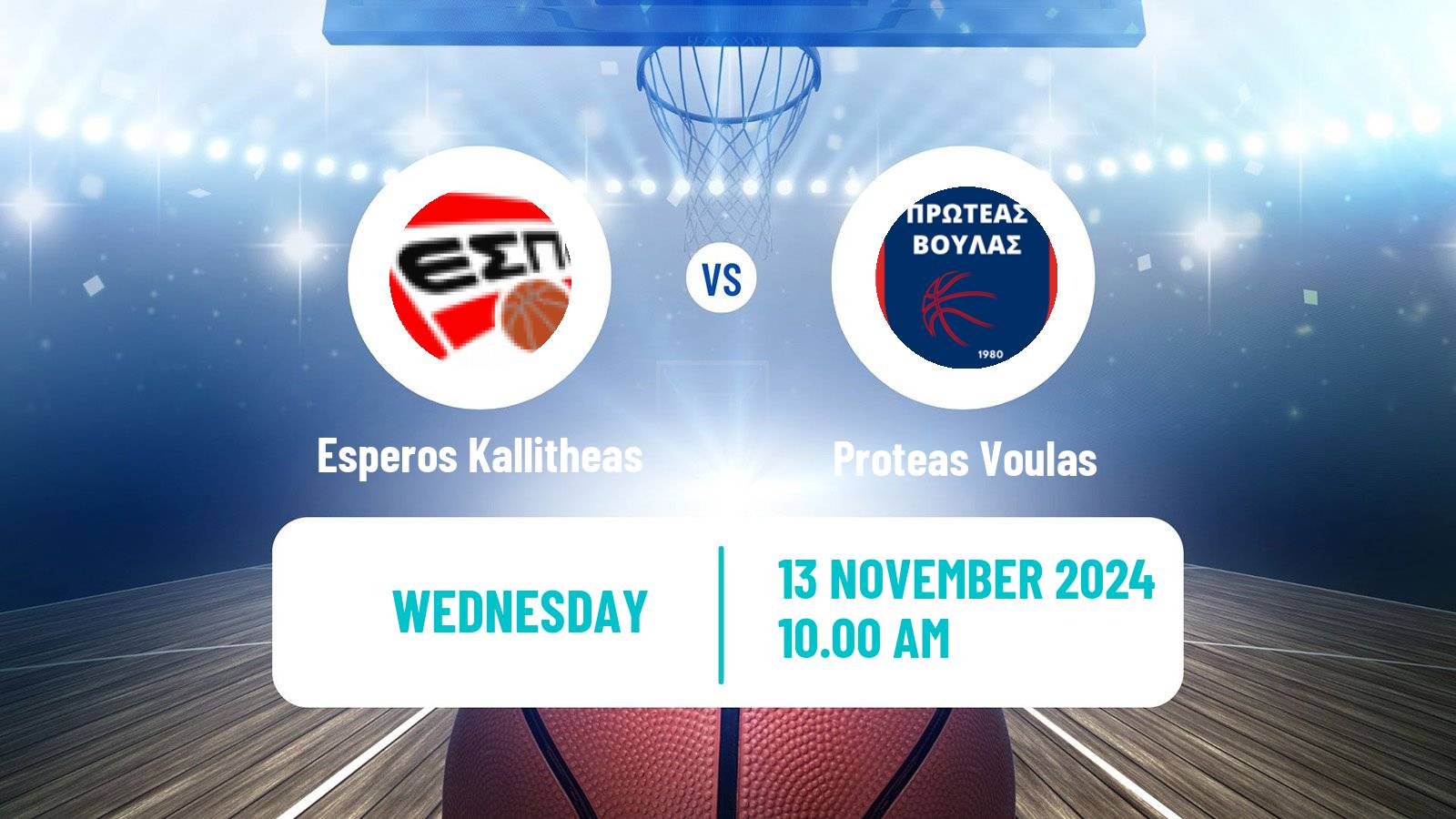 Basketball Greek Elite League Basketball Esperos Kallitheas - Proteas Voulas