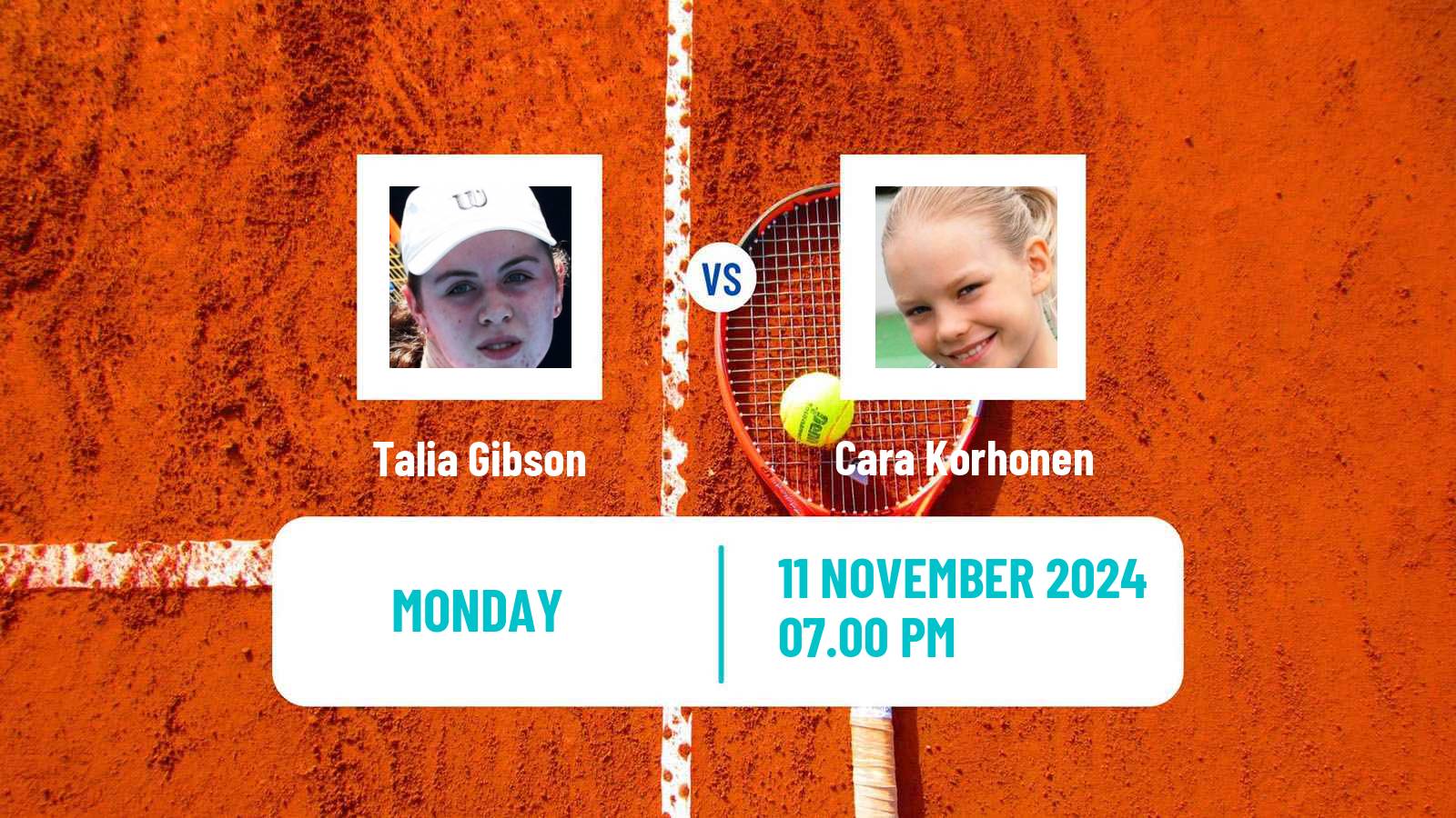 Tennis ITF W50 Brisbane Women 2024 Talia Gibson - Cara Korhonen