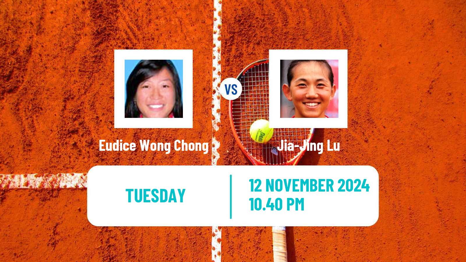 Tennis ITF W50 Brisbane Women Eudice Wong Chong - Jia-Jing Lu