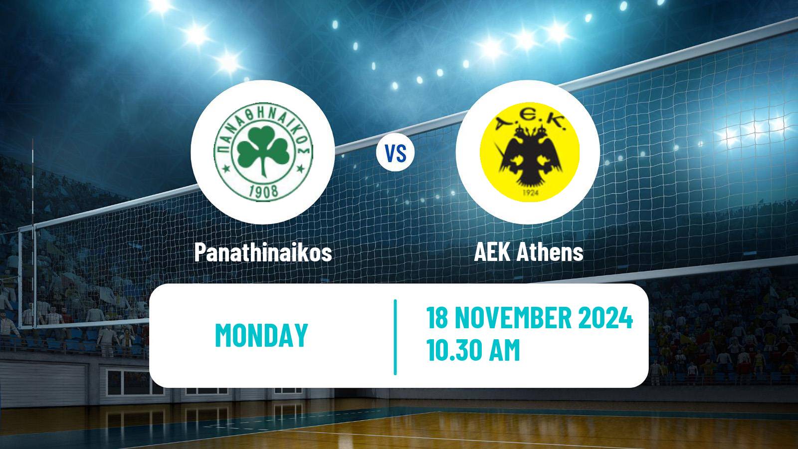 Volleyball Greek A1 Volleyball Women Panathinaikos - AEK Athens