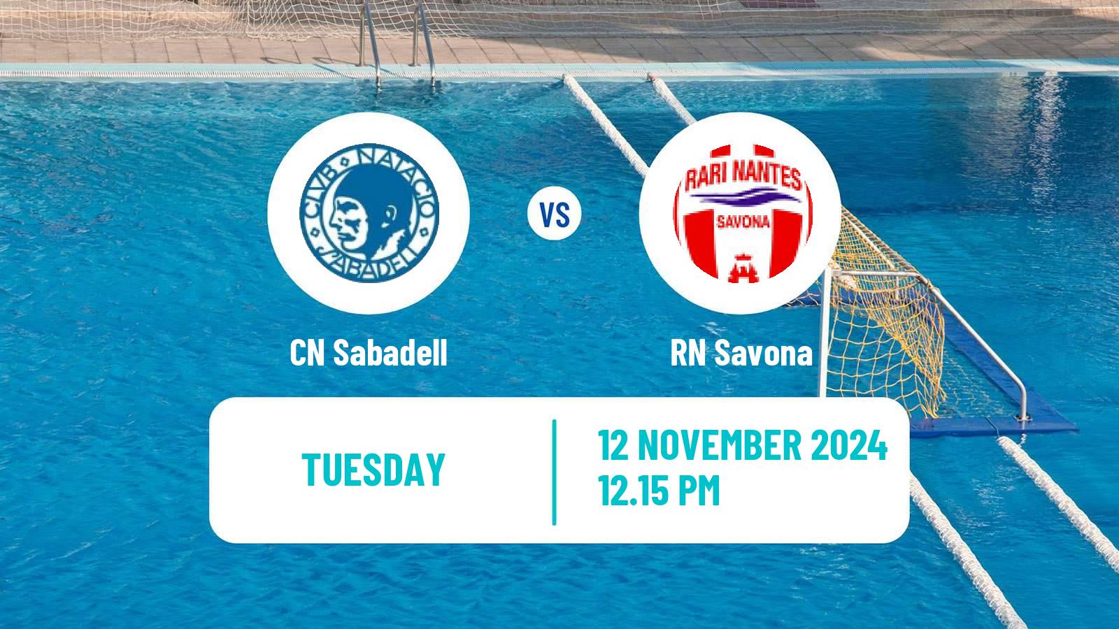 Water polo Champions League Water Polo Sabadell - Savona