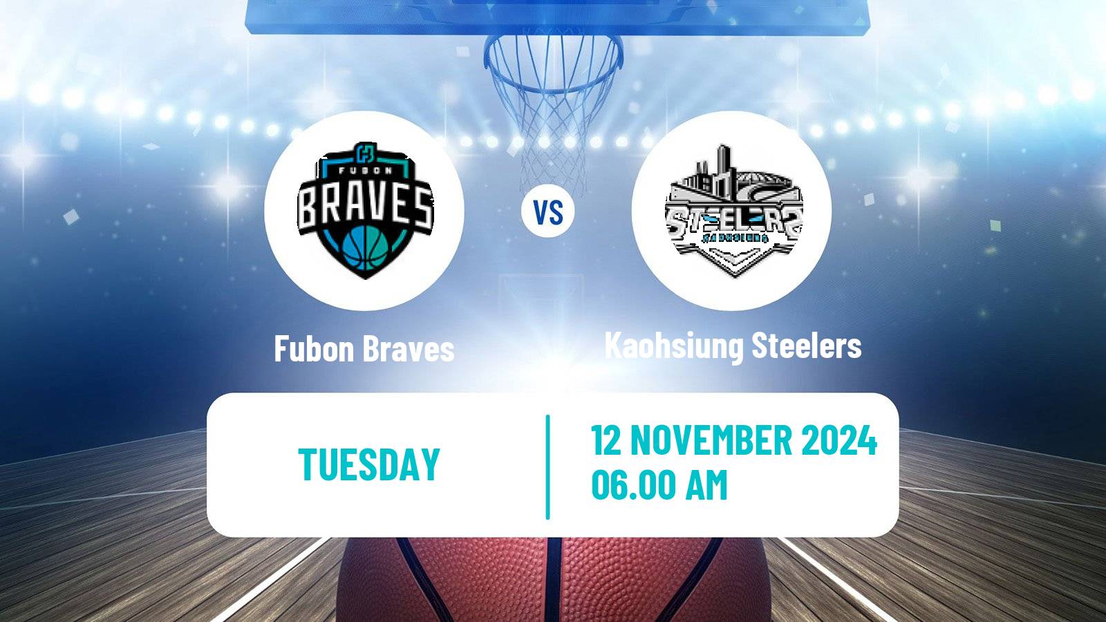 Basketball Taiwan P League Basketball Fubon Braves - Kaohsiung Steelers