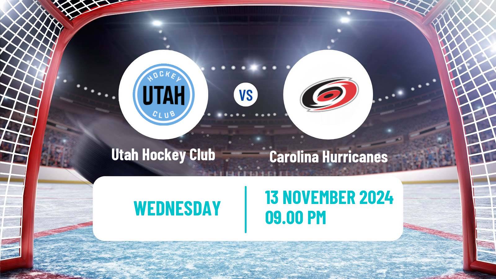 Hockey NHL Utah Hockey Club - Carolina Hurricanes