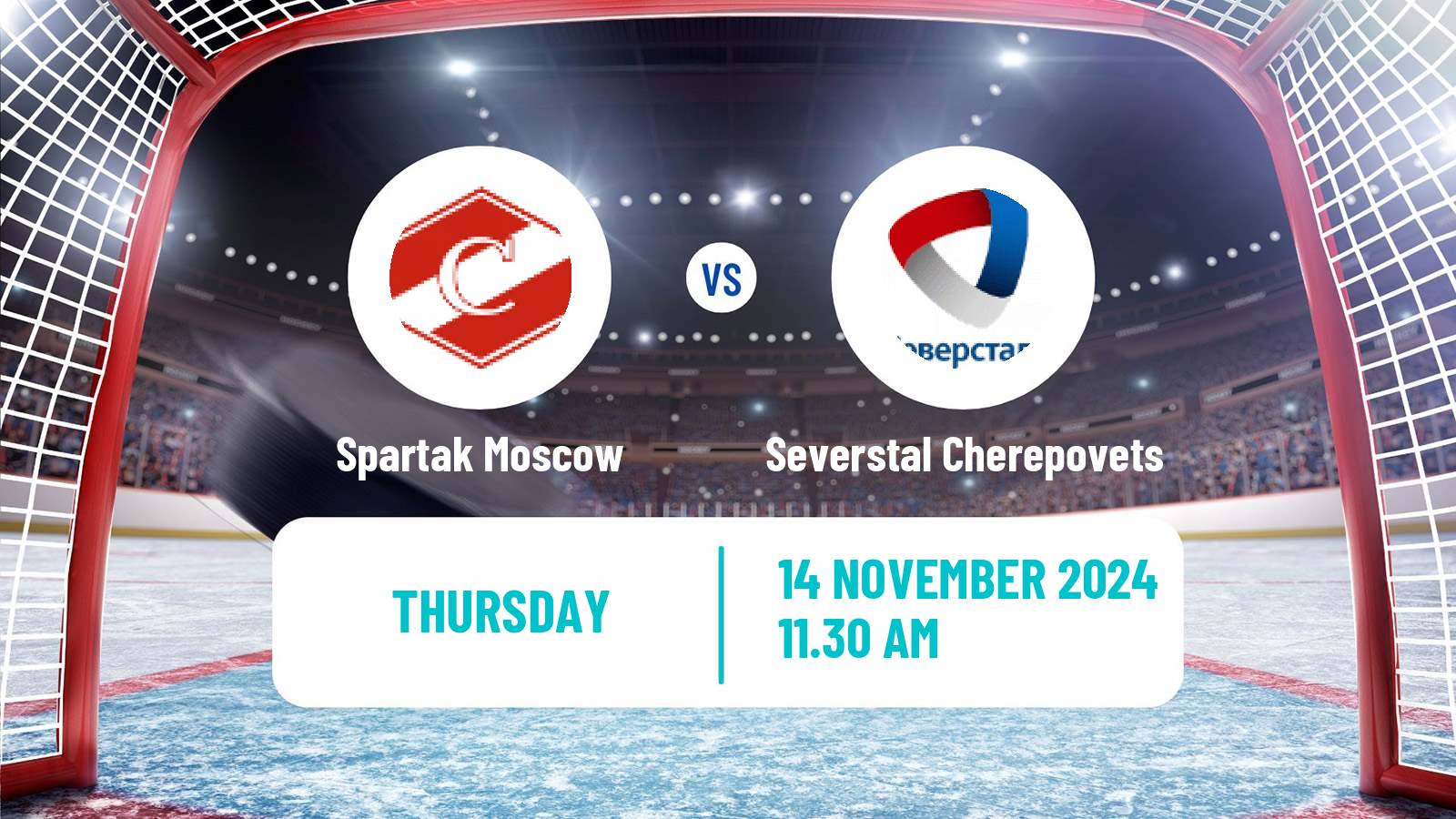 Hockey KHL Spartak Moscow - Severstal Cherepovets