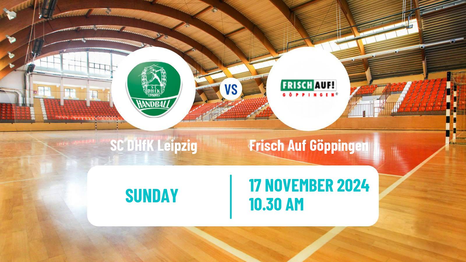 Handball German Bundesliga Handball SC DHfK Leipzig - Frisch Auf Göppingen