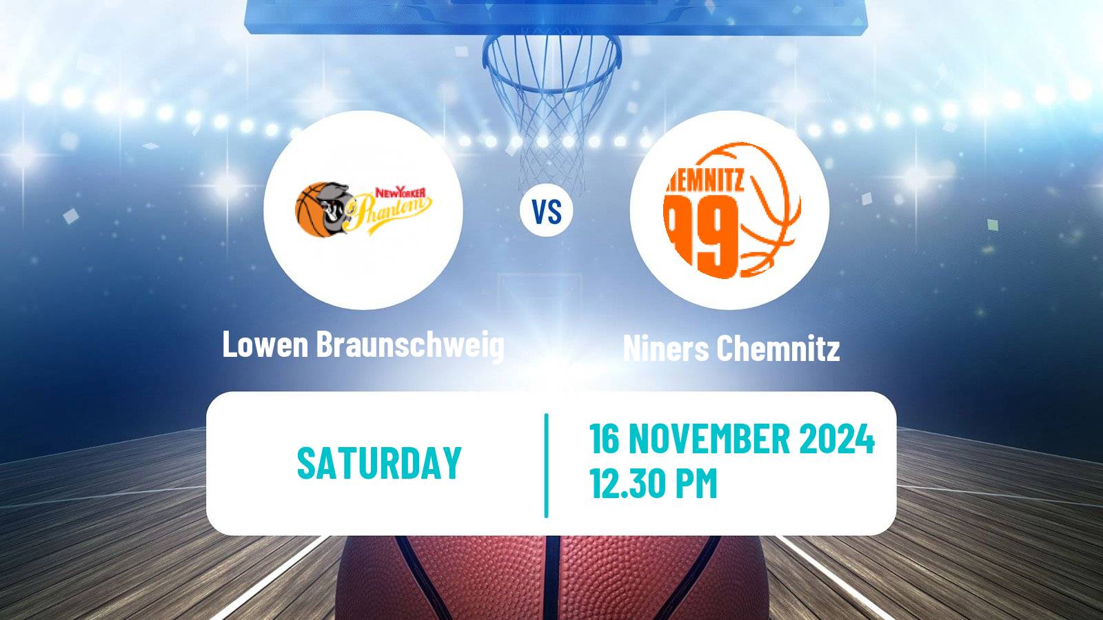 Basketball German BBL Lowen Braunschweig - Niners Chemnitz