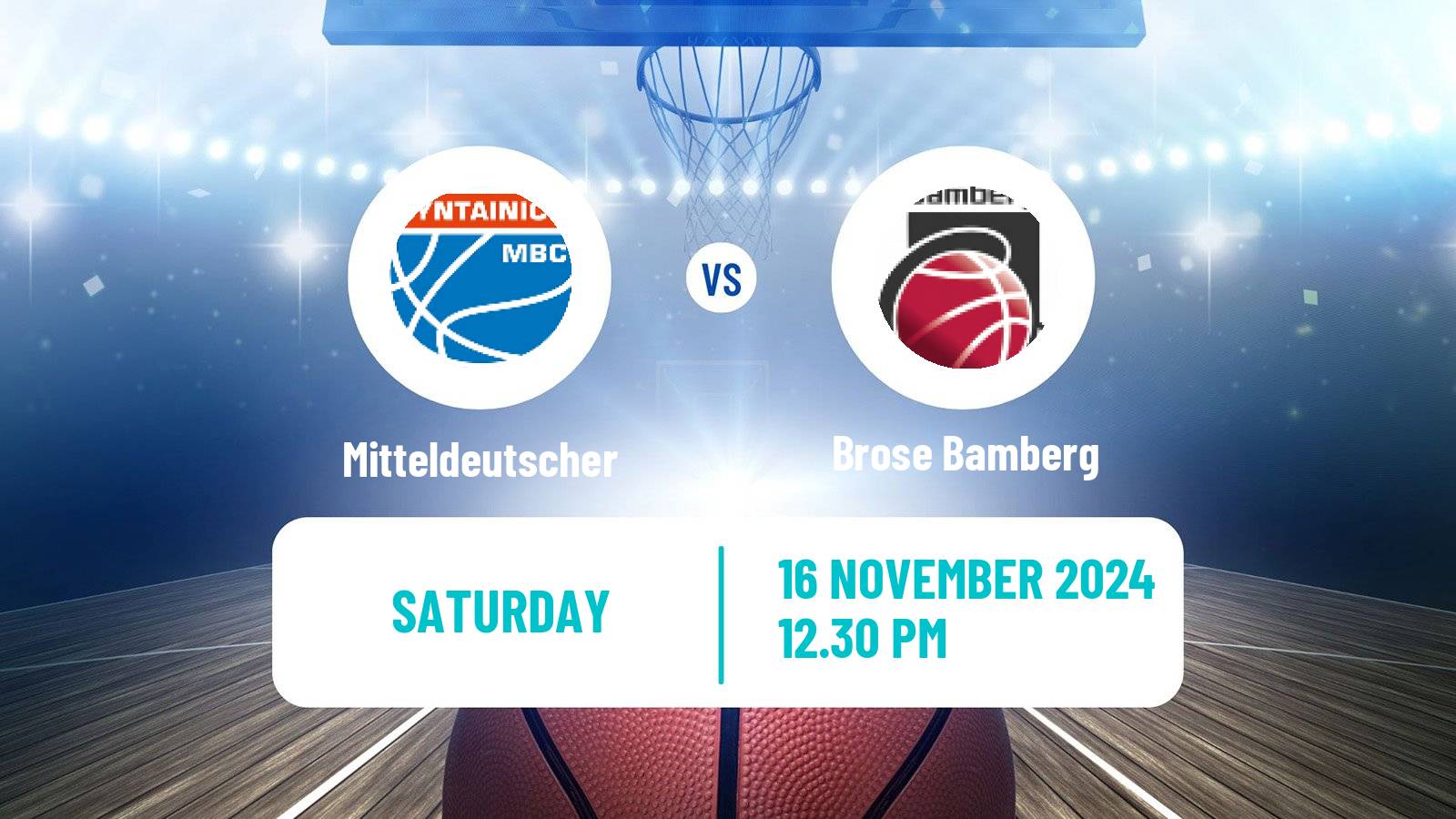 Basketball German BBL Mitteldeutscher - Brose Bamberg