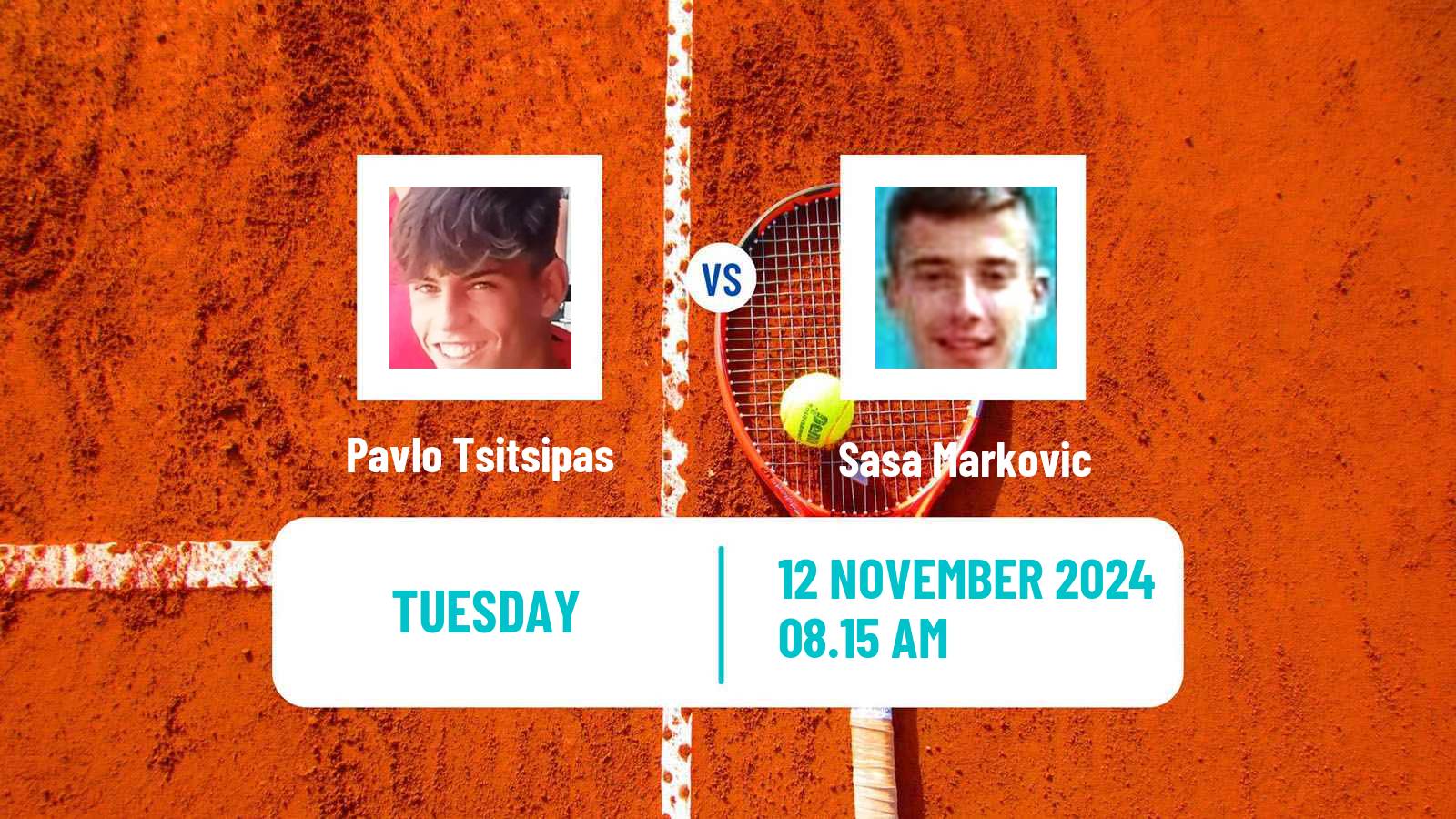 Tennis ITF M15 Heraklion 12 Men 2024 Pavlo Tsitsipas - Sasa Markovic