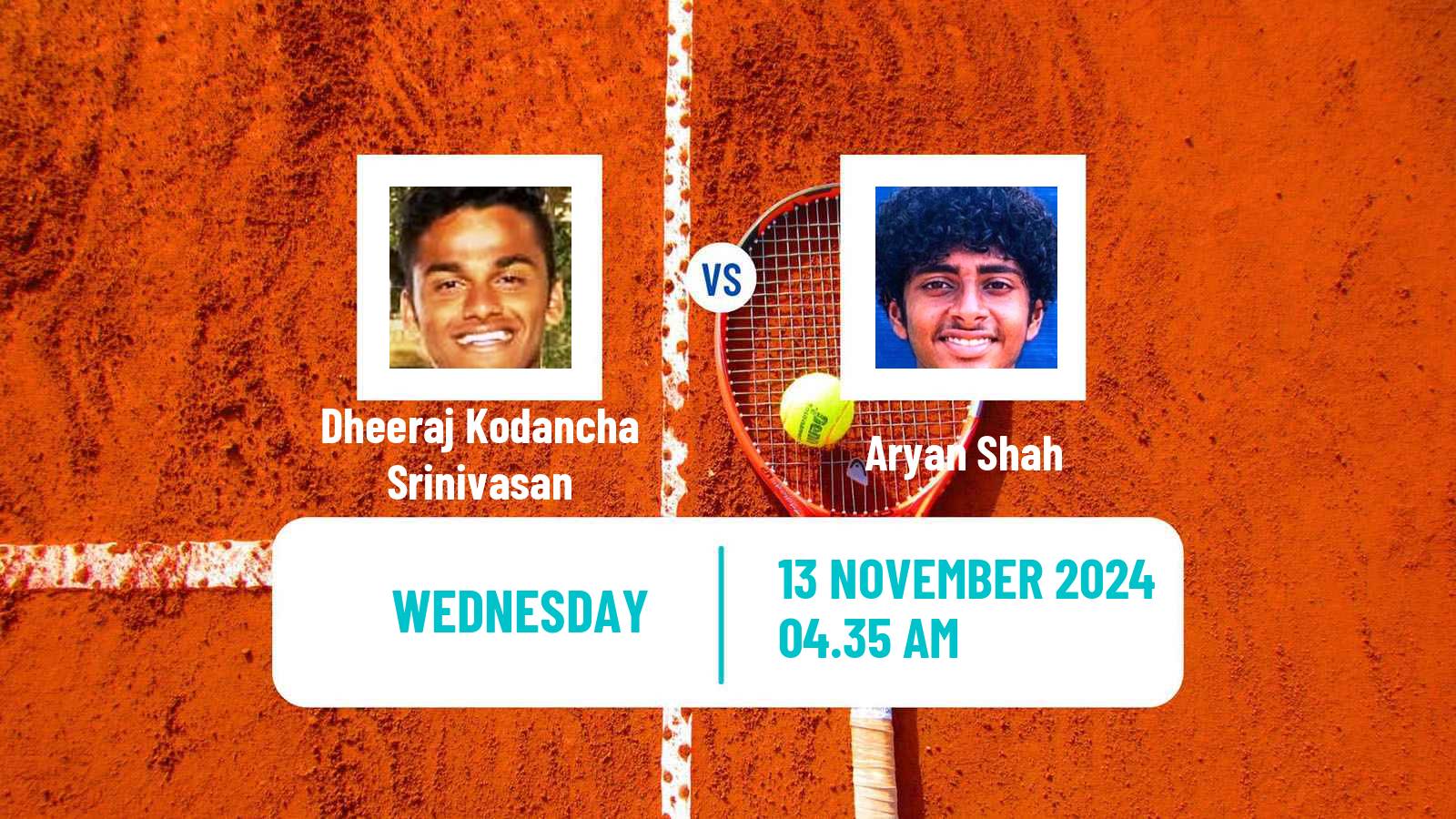 Tennis ITF M25 Mumbai Men Dheeraj Kodancha Srinivasan - Aryan Shah