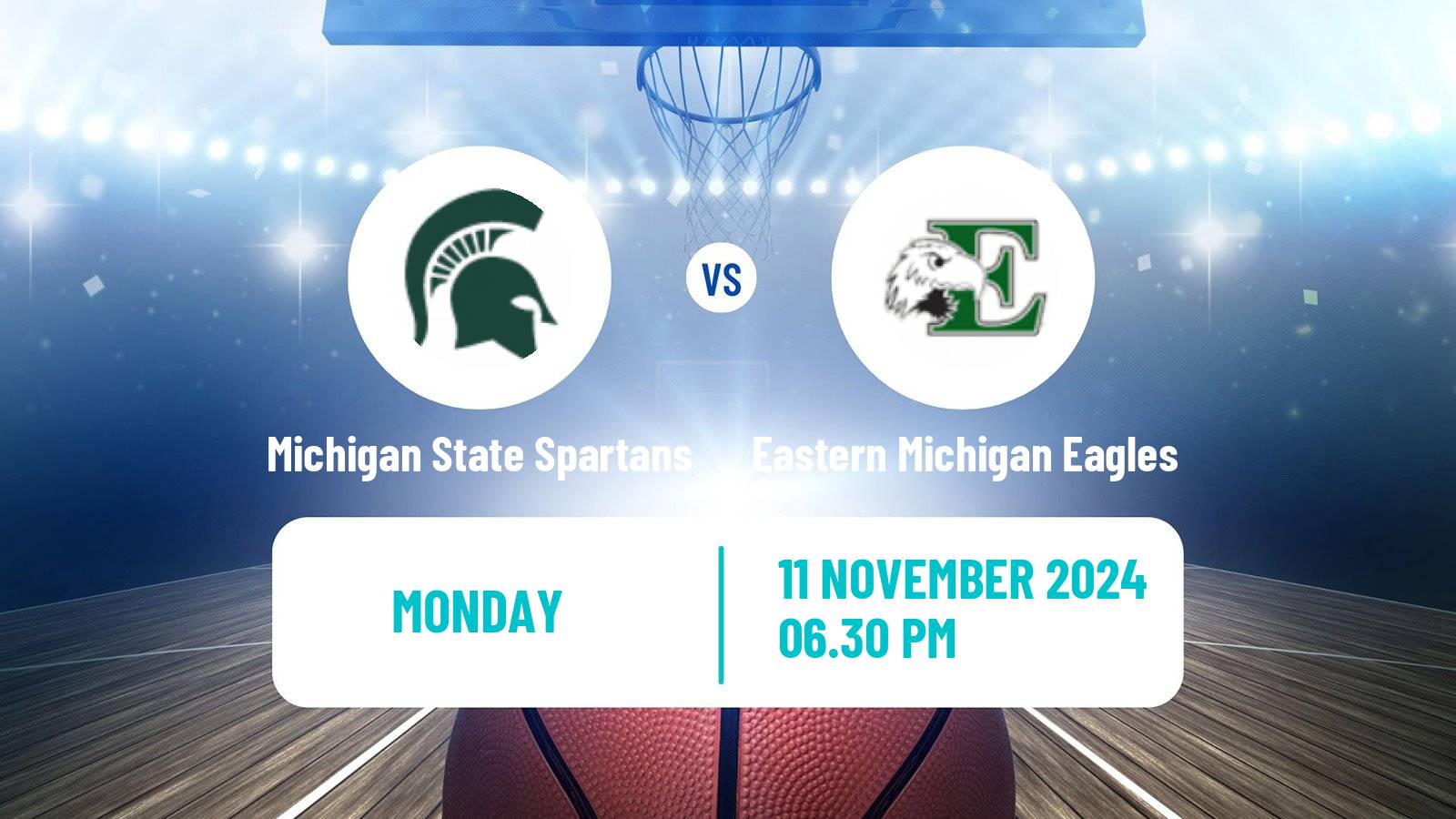 Basketball NCAA College Basketball Women Michigan State Spartans - Eastern Michigan Eagles