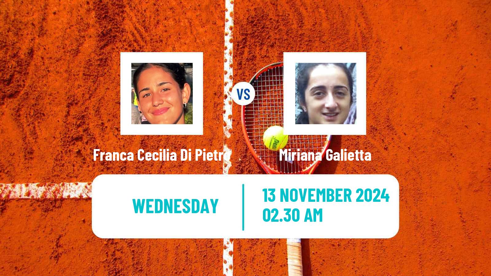 Tennis ITF W35 Solarino 4 Women Franca Cecilia Di Pietro - Miriana Galietta