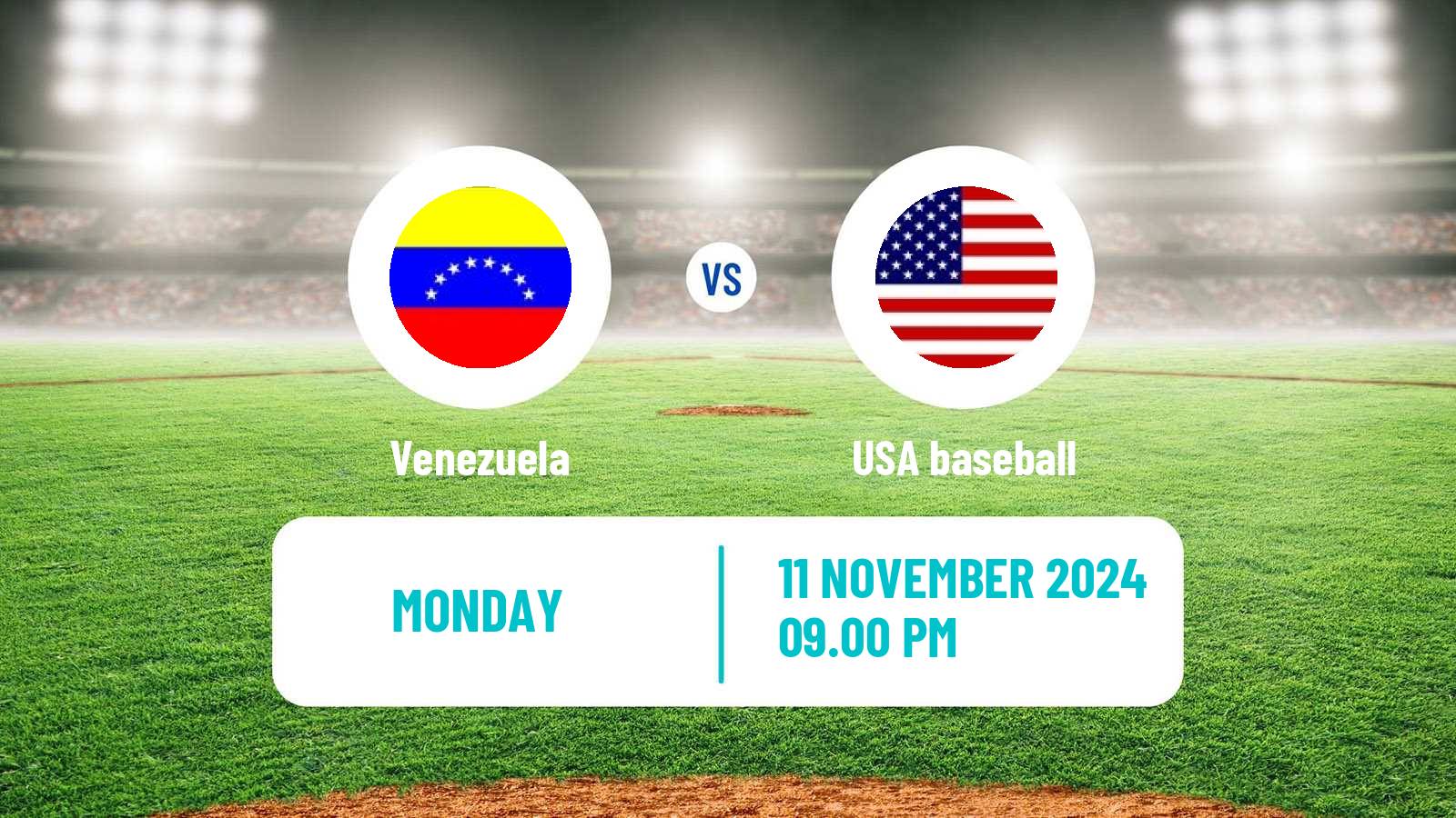 Baseball WBSC Premier 12 Venezuela - USA