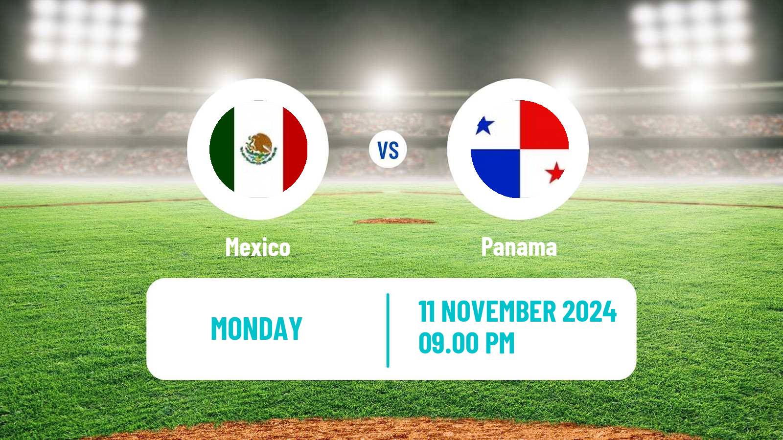 Baseball WBSC Premier 12 Mexico - Panama