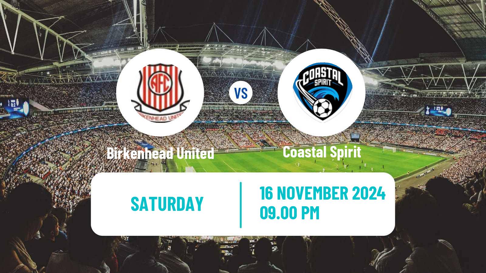 Soccer New Zealand National League Birkenhead United - Coastal Spirit