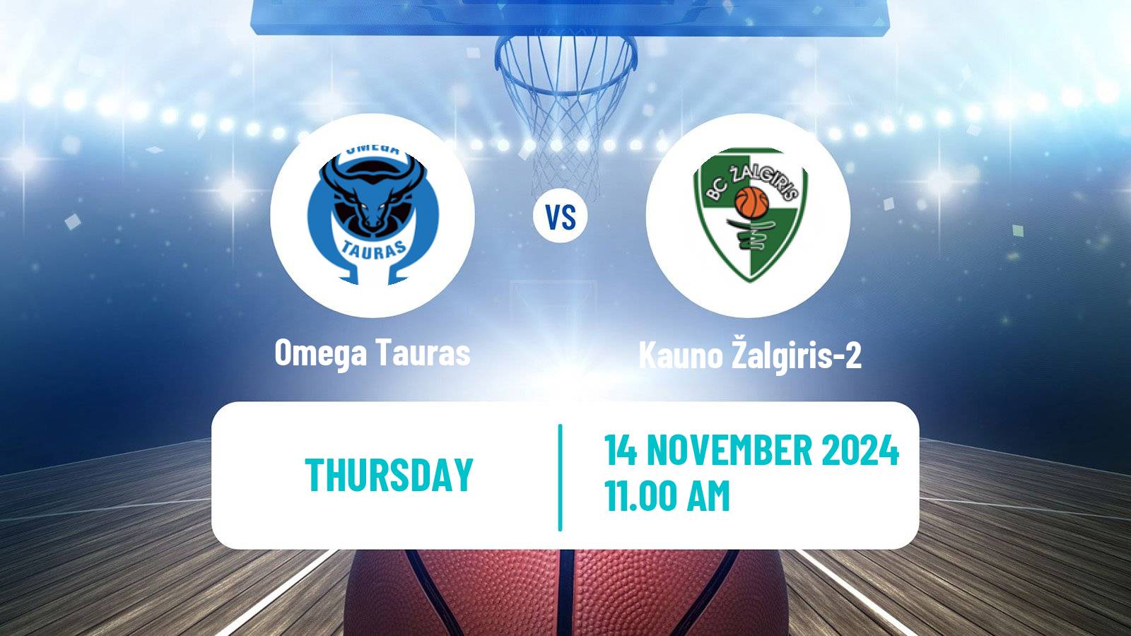 Basketball Lietuvos NKL Omega Tauras - Kauno Žalgiris-2